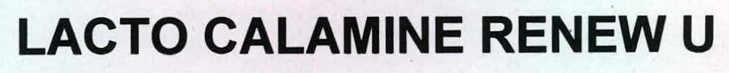 Lacto Calamine Renew U Device mark 2222358 Trademark