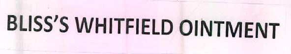 Bliss's Whitfield Ointment Device mark 2547228 Trademark