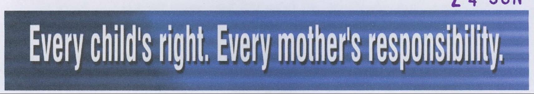 Every Childs Right. Every Mothers Responsibility Device mark 1983997 Trademark