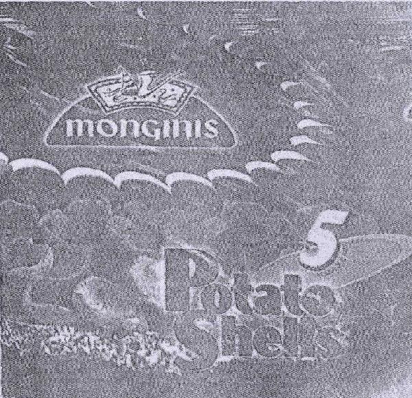 Monginis Potate Shells (label) Device mark 1025034 Trademark