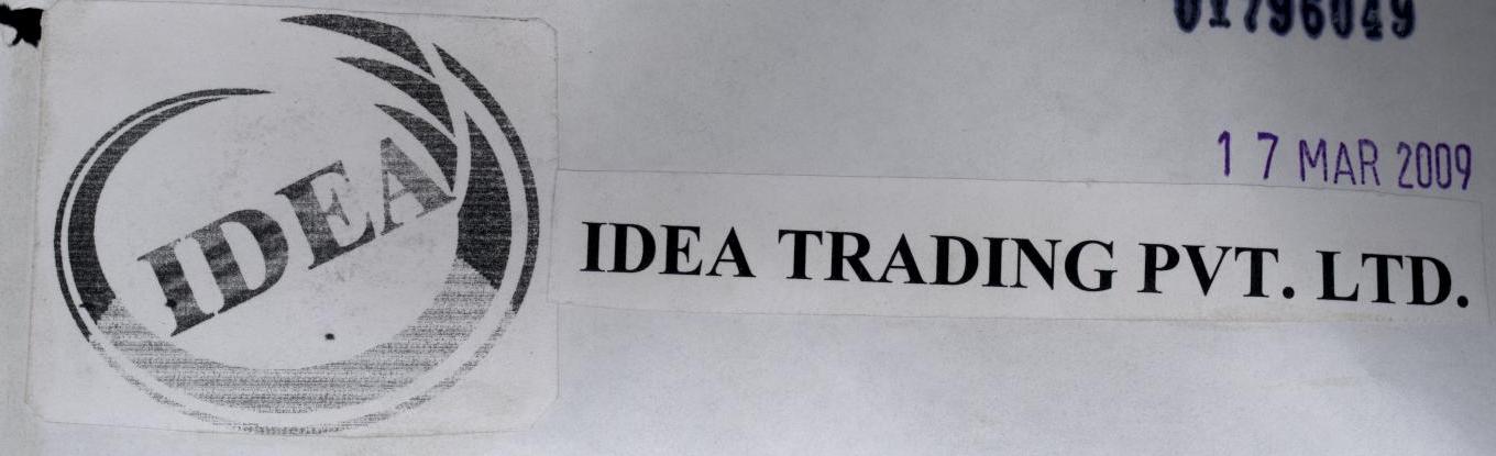 Idea (idea Trading Pvt. Ltd.) (label) Device mark 1796049 Trademark