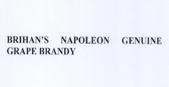 Brihan's Napoleon Genuine Grape Brandy Device mark 1454267 Trademark
