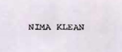 Nima Klean Device mark 929583 Trademark