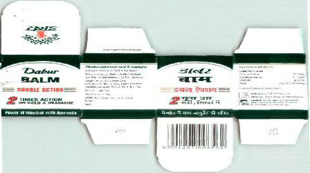 Dabur Balm Double Action Device mark 1902756 Trademark