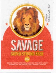 Savage Super Strong Beer (device Of Lion) Device mark 2983386 Trademark