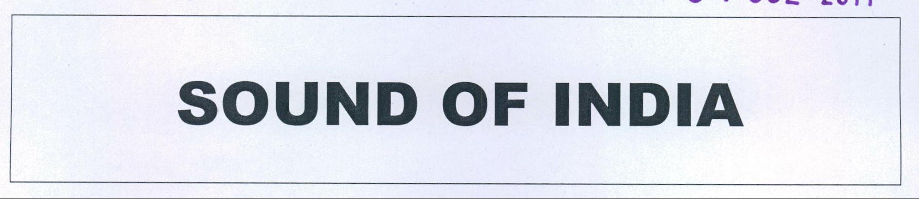 Sound Of India Device mark 2168992 Trademark