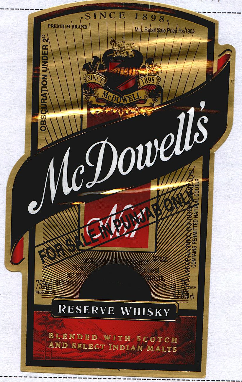 Mcdowells Device mark 1641885 Trademark
