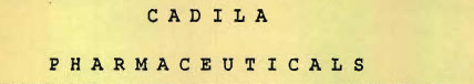 C A D I L A P H A R M A C E U T I C A L S Device mark 721751 Trademark