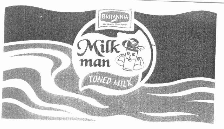 Britannia Milk Man (de. Of Human Caricature) Device mark 1136304 Trademark