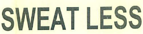Sweat Less Device mark 3360904 Trademark