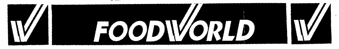 Foodworld (logo) Device mark 707456 Trademark
