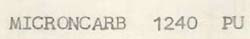 Microncarb 1240 Pu Device mark 706401 Trademark