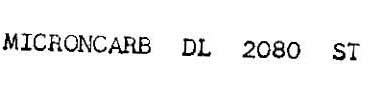 Microncarb Dl 2080 St Device mark 707244 Trademark