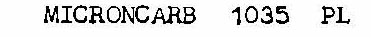 Microncarb 1035 Pl Device mark 706850 Trademark