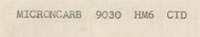 Microncarb 9030 Hm6 Ctd Device mark 721360 Trademark