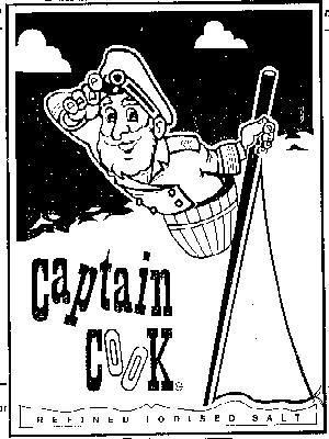 Captain Cook(device Of Caricature Of Captain)(label) Device mark 539654 Trademark