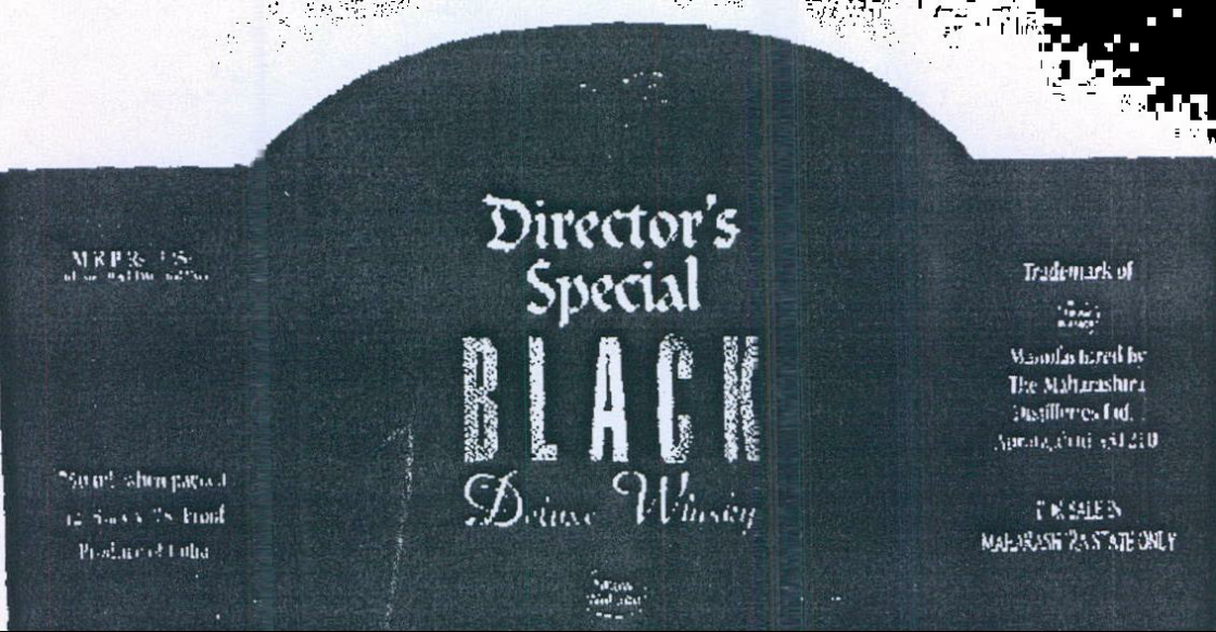 Director's Special Black (label) Device mark 797434 Trademark