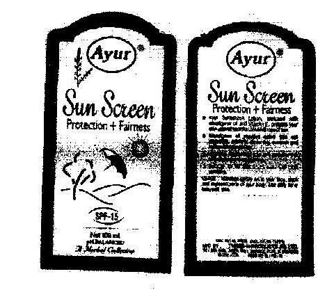 Sun Screen (label) Device mark 946845 Trademark