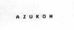 Azukon Device mark 1067383 Trademark