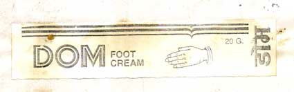 Dom Foot Cream Device mark 981865 Trademark