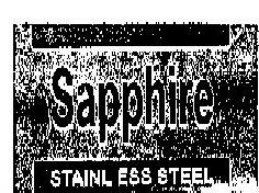 Sapphire Stainless Steel (label) Device mark 813941 Trademark