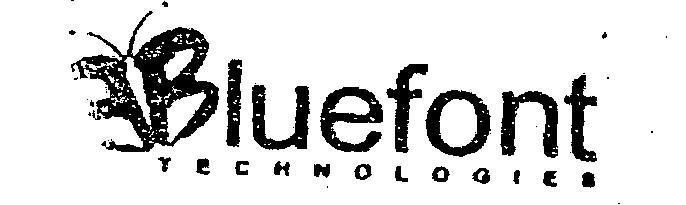 Bluefont (label) Device mark 981105 Trademark