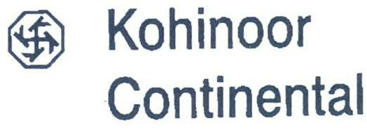 Kohinoor Continental (label) Device mark 1262243 Trademark