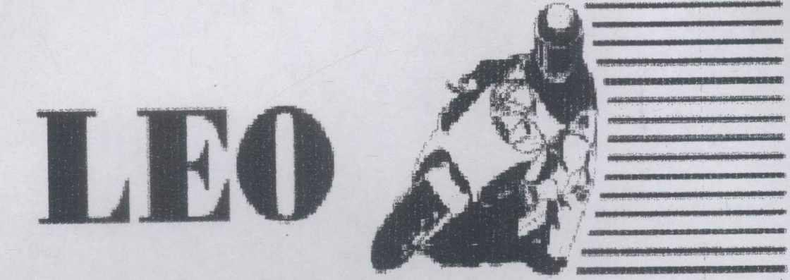 Leo With Bike And Man (label) Device mark 1307101 Trademark