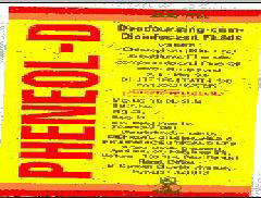 Pheneol - D (label) Device mark 1266737 Trademark