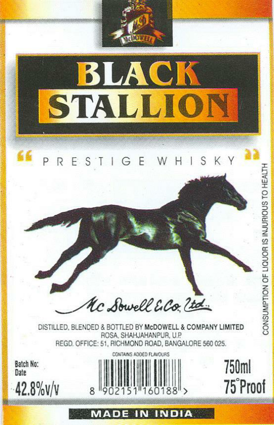 Black Stallion Device mark 1336317 Trademark