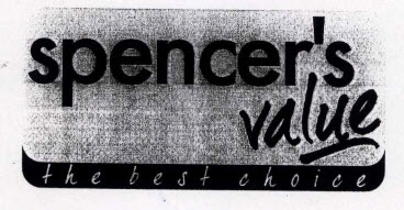 Spencer's Value The Best Choice Device mark 1425408 Trademark