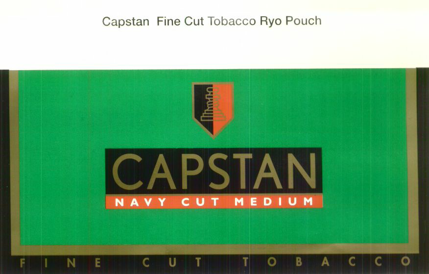 Capstan Navy Cut Medium Fine Cut Tobacco, De. (label) Device mark 1486644 Trademark