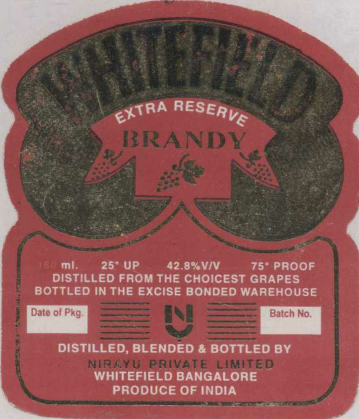 Whitefield Extra Reserve (label) Device mark 1045008 Trademark