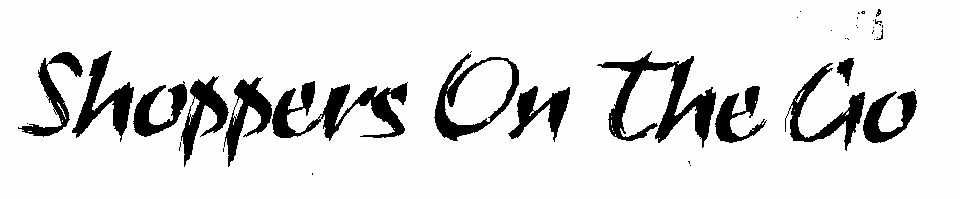 Shoppers On The Go (letter Written In Special Form) Device mark 1470085 Trademark