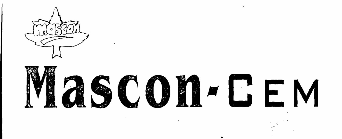 Mascon-cem, Device Of A Maple Leaf And Word Mascom Written On It (label) Device mark 1471165 Trademark