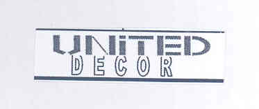 United Decor (letter Written In Double Outline) Device mark 1546897 Trademark