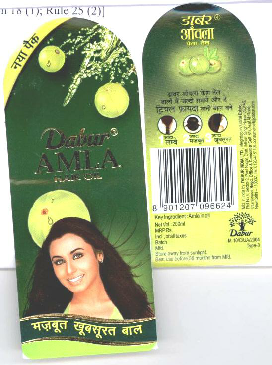 Dabur Amla Oil With Device Device mark 1605301 Trademark