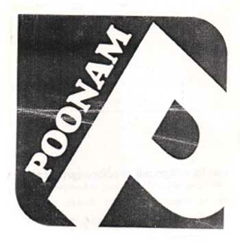 Poonam, P (logo) Device mark 1334365 Trademark