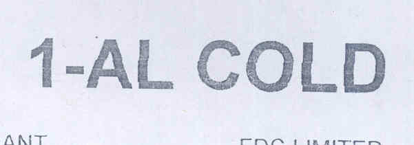 1 -al Cold (device) Device mark 1697208 Trademark