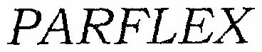 Parflex (special Form Of Writing) Device mark 1474103 Trademark