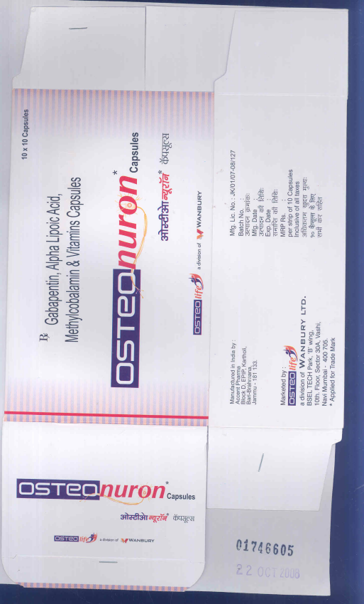 Osteo Nuron (label) Device mark 1746605 Trademark