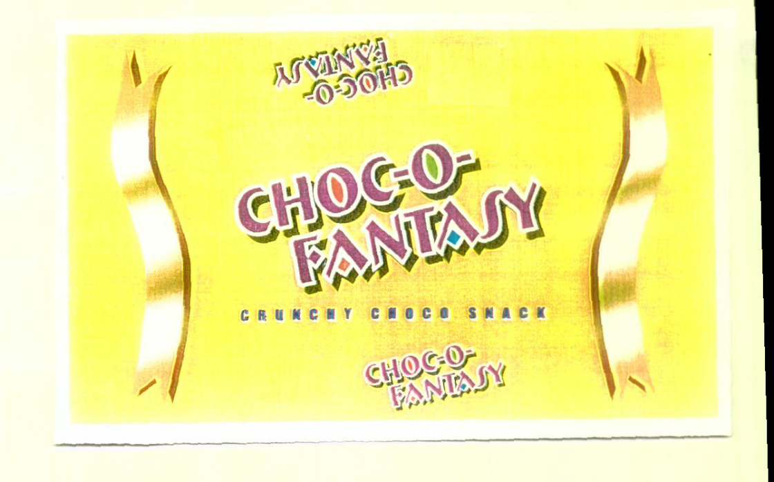 Choc-o-fantasy (label) Device mark 1473782 Trademark