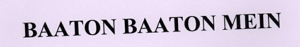 Baaton Baaton Mein Device mark 1777076 Trademark