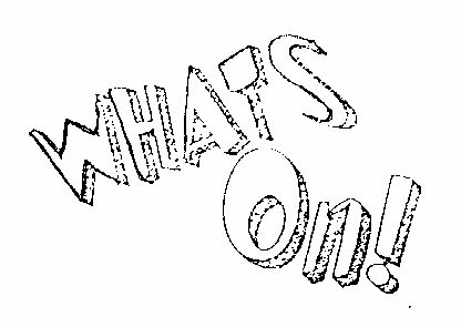 Whats On ! (device Of Double Outline Letter, Exclamation Mark) Device mark 1503073 Trademark