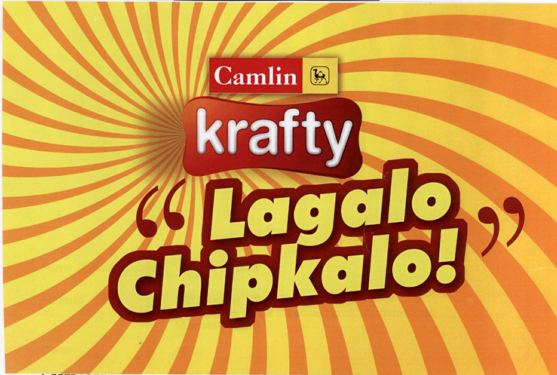 Camlin Krafty "lagalo Chipkalo!" Device mark 1846505 Trademark
