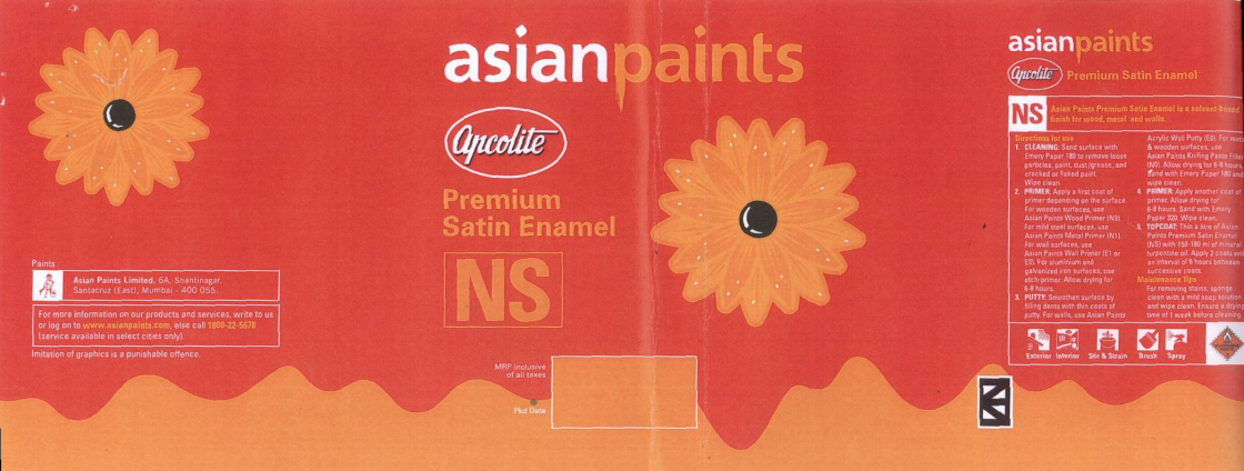 Asian Paints (label) Device mark 1609253 Trademark