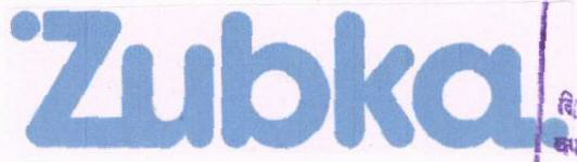Zubka (label) Device mark 1624975 Trademark