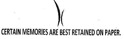 Centain Memories Are Best Retained On Paper Device mark 1936427 Trademark