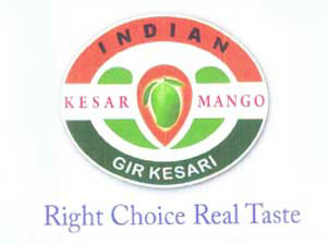 Indian Kesar Mango Gir Kesari Device mark 1950130 Trademark