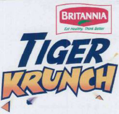 Britannia (tiger Krunch) Device mark 2010735 Trademark